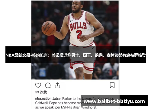 NBA最新交易-签约流言：美记报道称勇士、国王、鹈鹕、森林狼都有意布罗格登